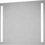 DSK Design LED-Lichtspiegel Silver Dream, 80x60 cm, mit seitlicher LED-Beleuchtung.