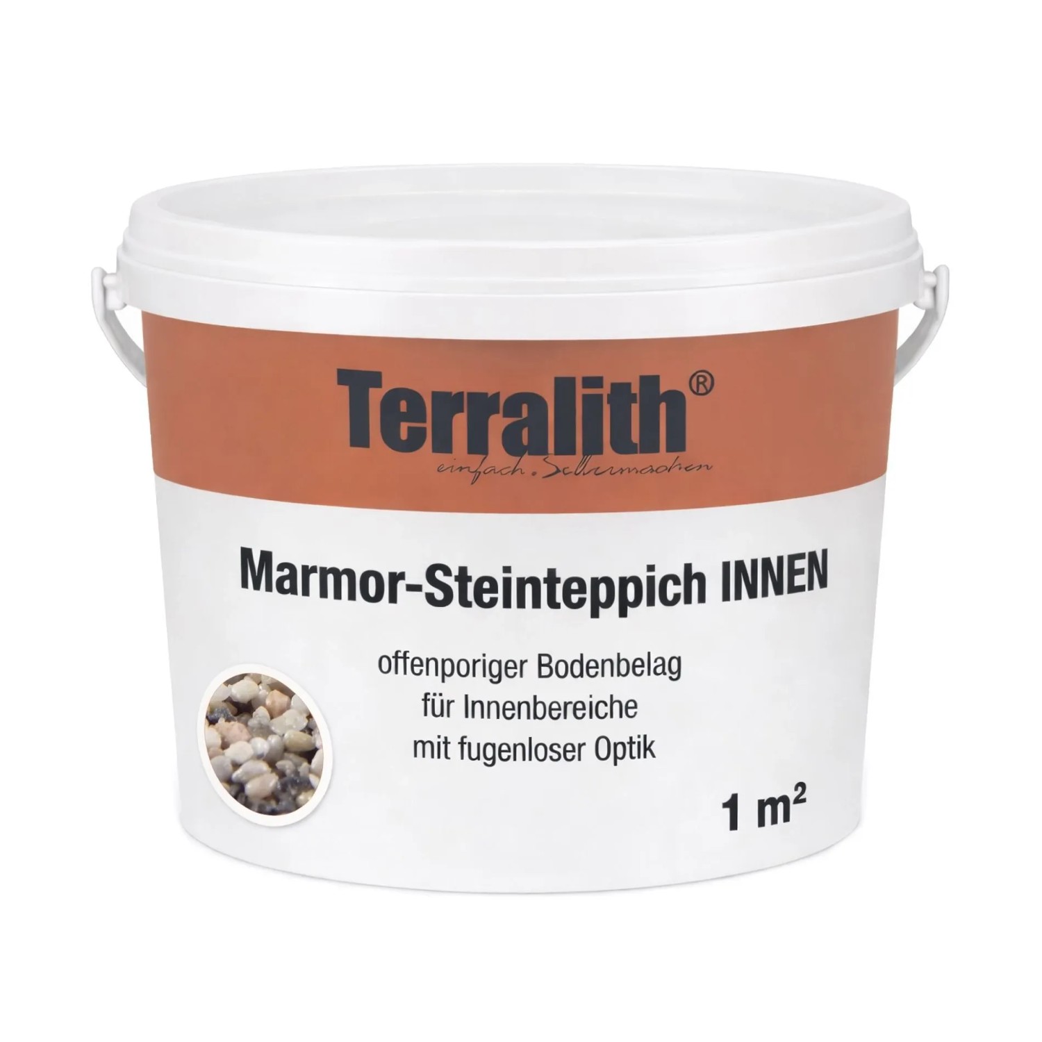 Terralith Marmor Steinteppich Natura Due für 1 m² Innen Fein 2-4 mm