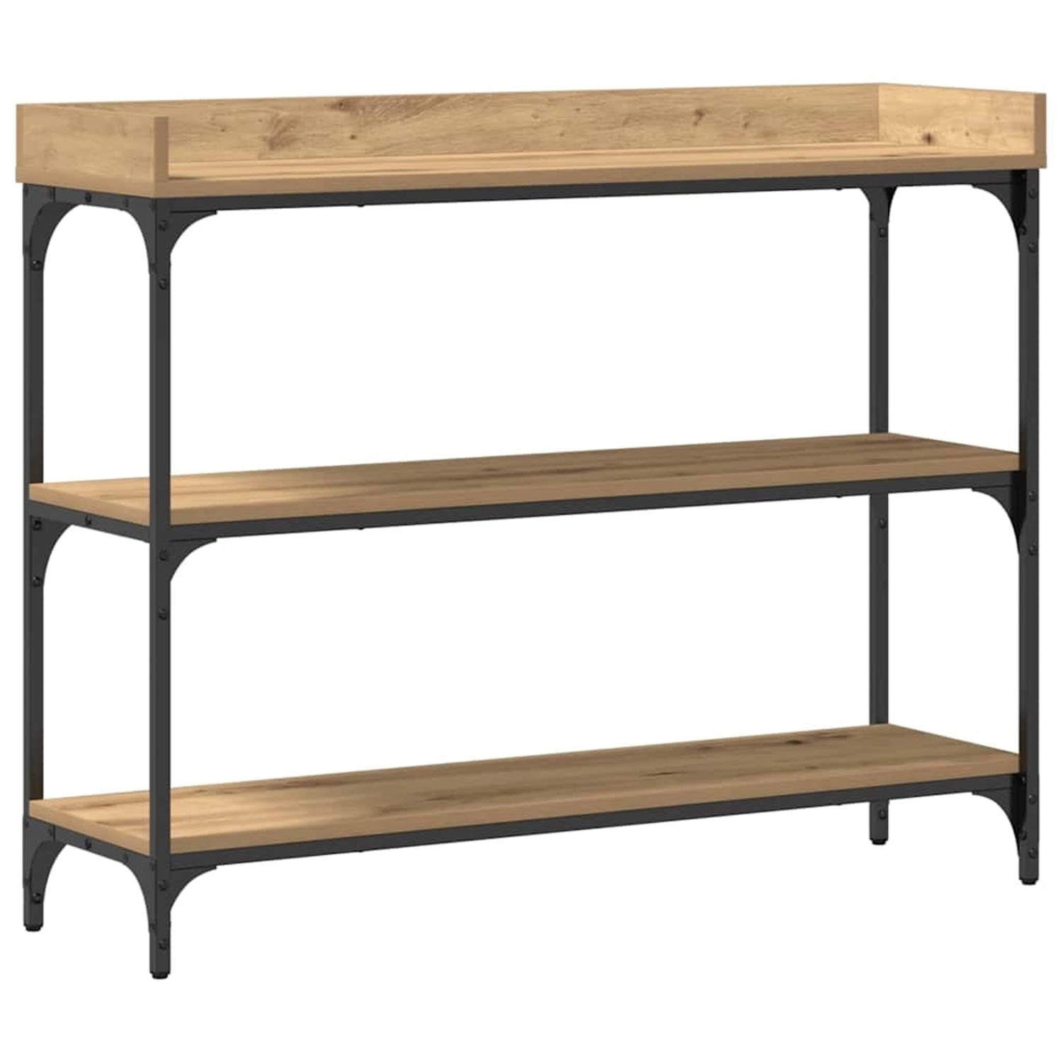 vidaXL Konsolentisch mit Regal Artisan-Eiche 100 x 30 x 80 cm 863568