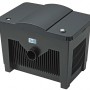 Oase BioSmart 18000 Durchlauffilter für Gartenteiche, schwarzes Gehäuse mit Reinigungshebel.
