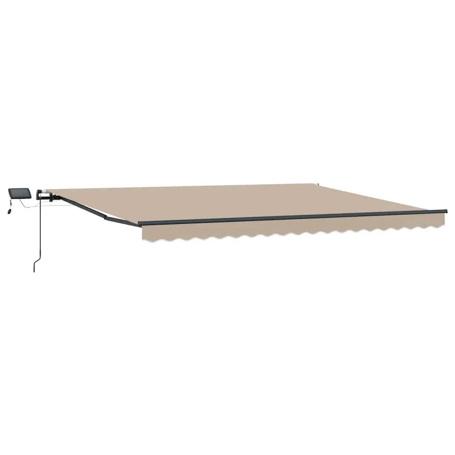 vidaXL Einziehbare Markise Beige 400 x 300 cm Stoff 3330612