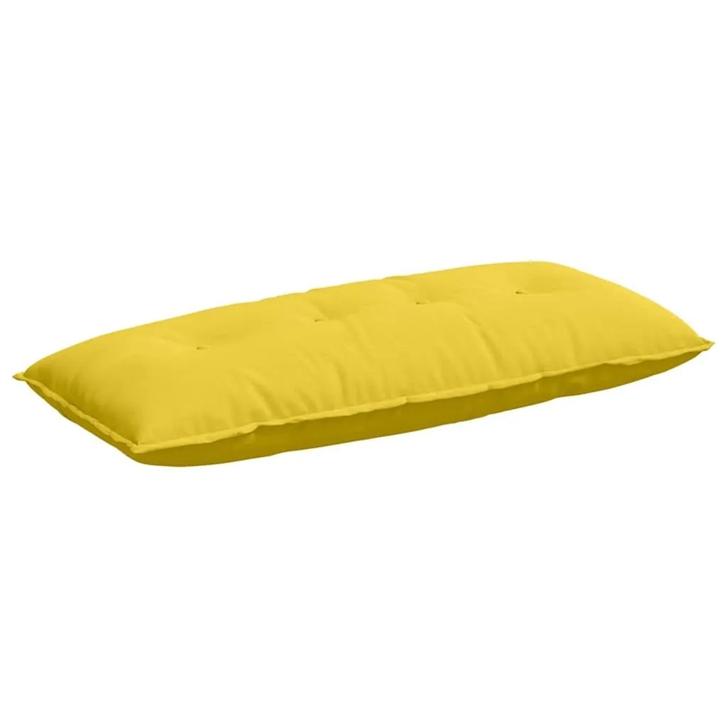 vidaXL Rückenkissen Helles Gelb 120 x 19 x 50 cm Stoff 42014796