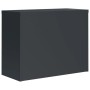Anthrazitfarbener vidaXL Aktenschrank (90x40x70 cm) aus Stahl für Büro.