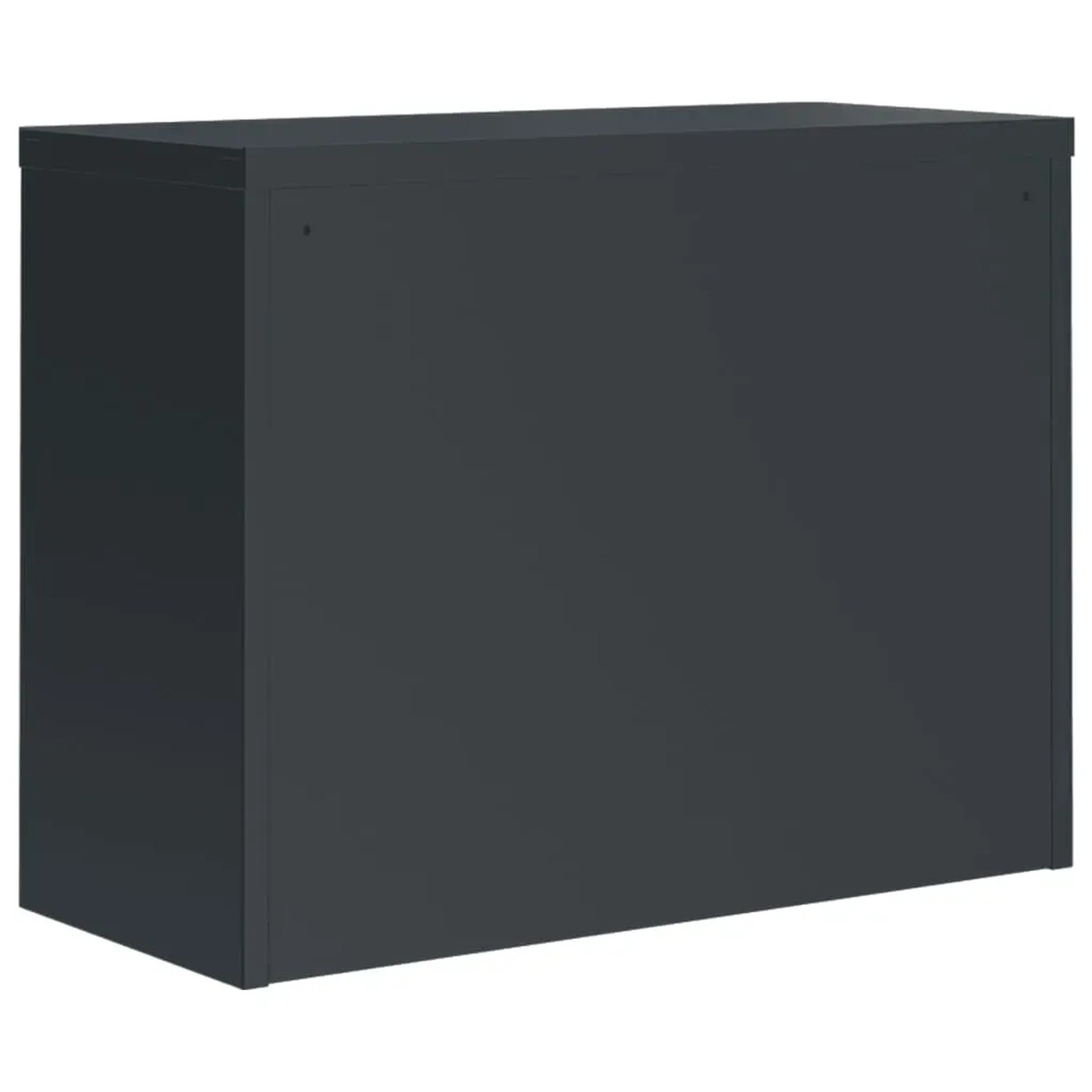 Anthrazitfarbener vidaXL Aktenschrank (90x40x70 cm) aus Stahl für Büro.