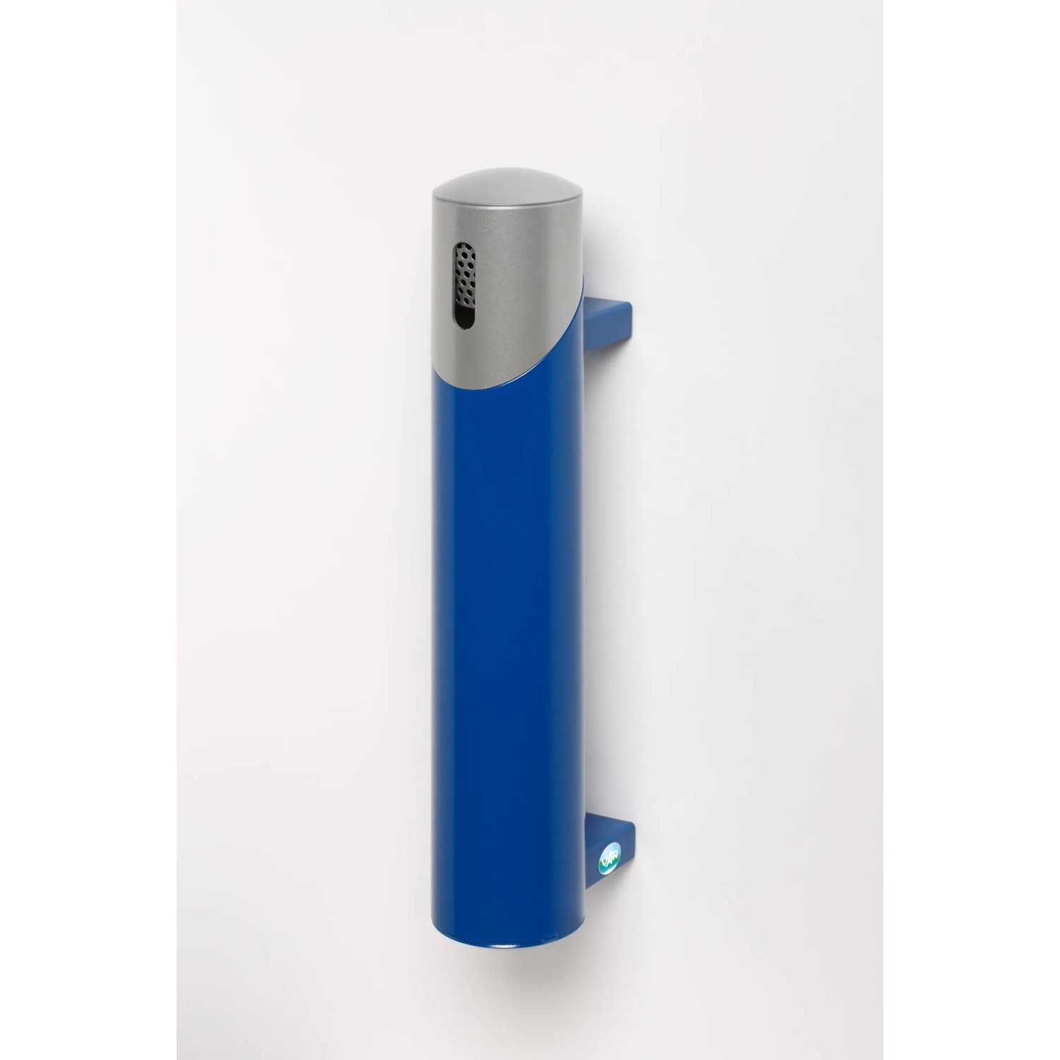 PROREGAL Robuster Wandascher 145 cm Rohrlänge Zum Einbetonieren 1,4 Liter HxBxT 51 x 10 x 17 cm Stahl Blau