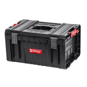 Schwarzer PROREGAL QBRICK Werkzeugkasten Pro Toolbox aus Metall, 45x33x24cm, mit Tragegriff.