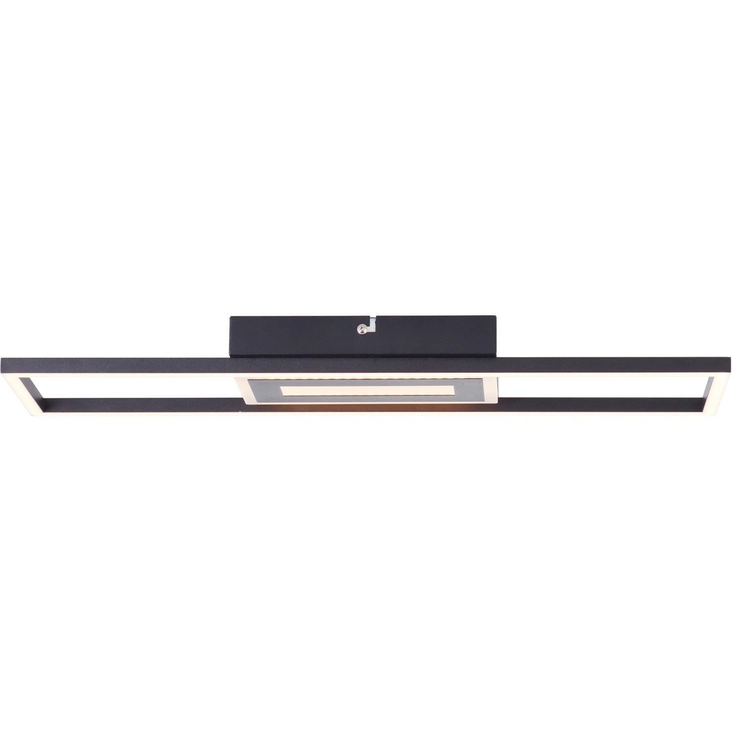 Brilliant LED-Deckenleuchte Besson Schwarz 55 cm x 16 cm günstig online kaufen