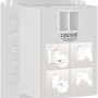 Grohe Revisionsschacht für kleine Abdeckplatten, passend für Rapid SL und Uniset GD 2 Spülkästen.