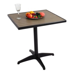 MCW Gartentisch J95 Schwarz Grau
