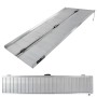 TRUTZHOLM Rollstuhlrampe, klappbar, 184 cm, Traglast 272 kg, aus Aluminium, für Autoanhänger.