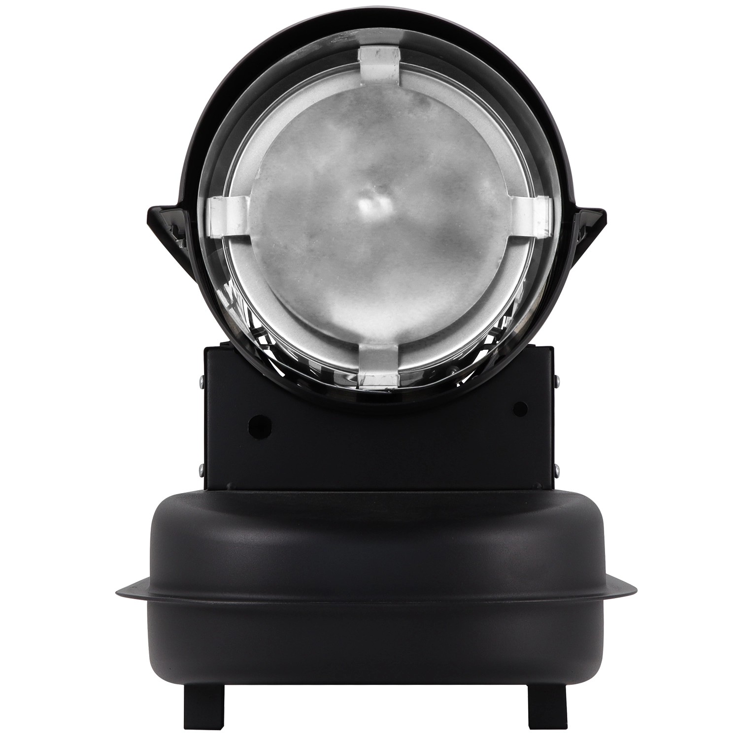 TroniTechnik Diesel Heizkanone 20kW, Frontansicht. Heizgebläse mit 19l Tank und Tragegriff.