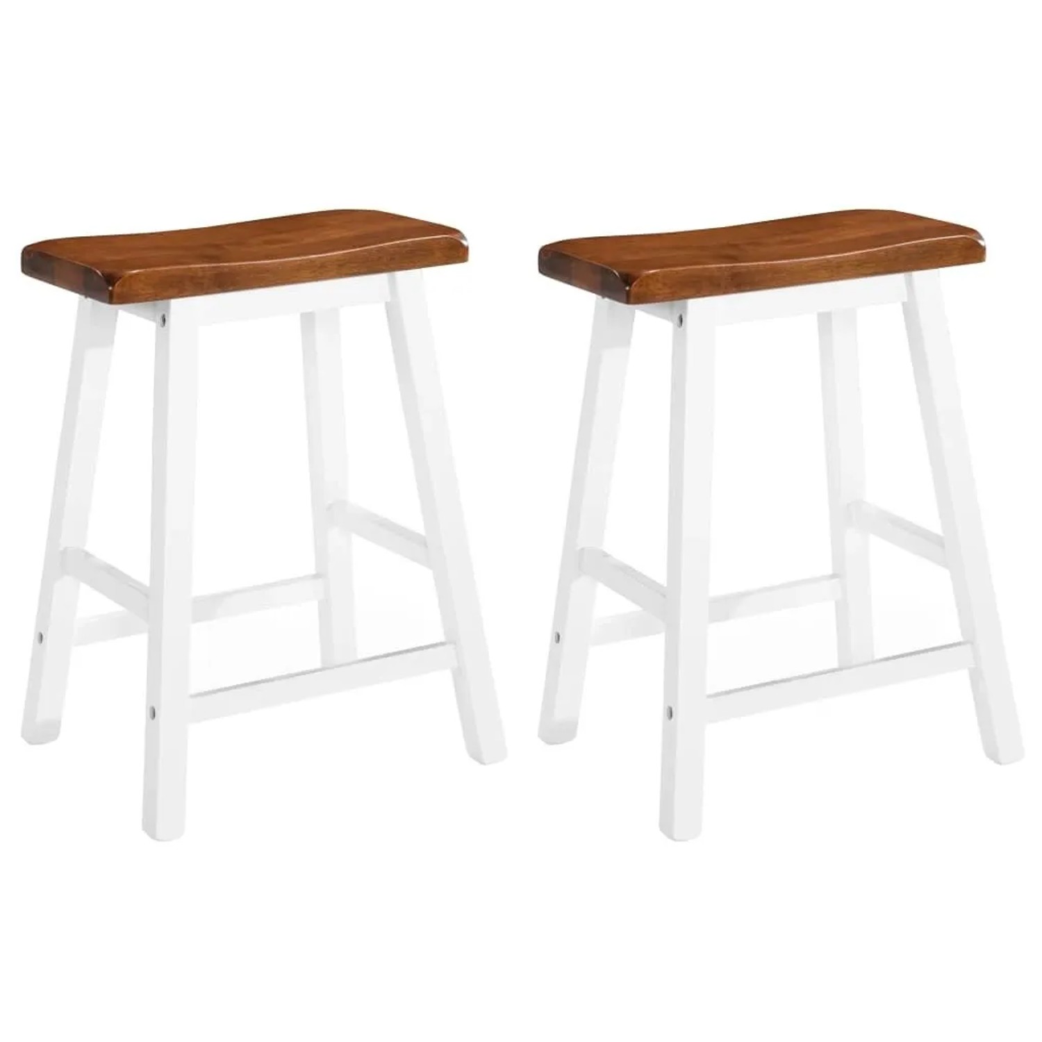 vidaXL Barhocker 2 Stk Massivholz 245546