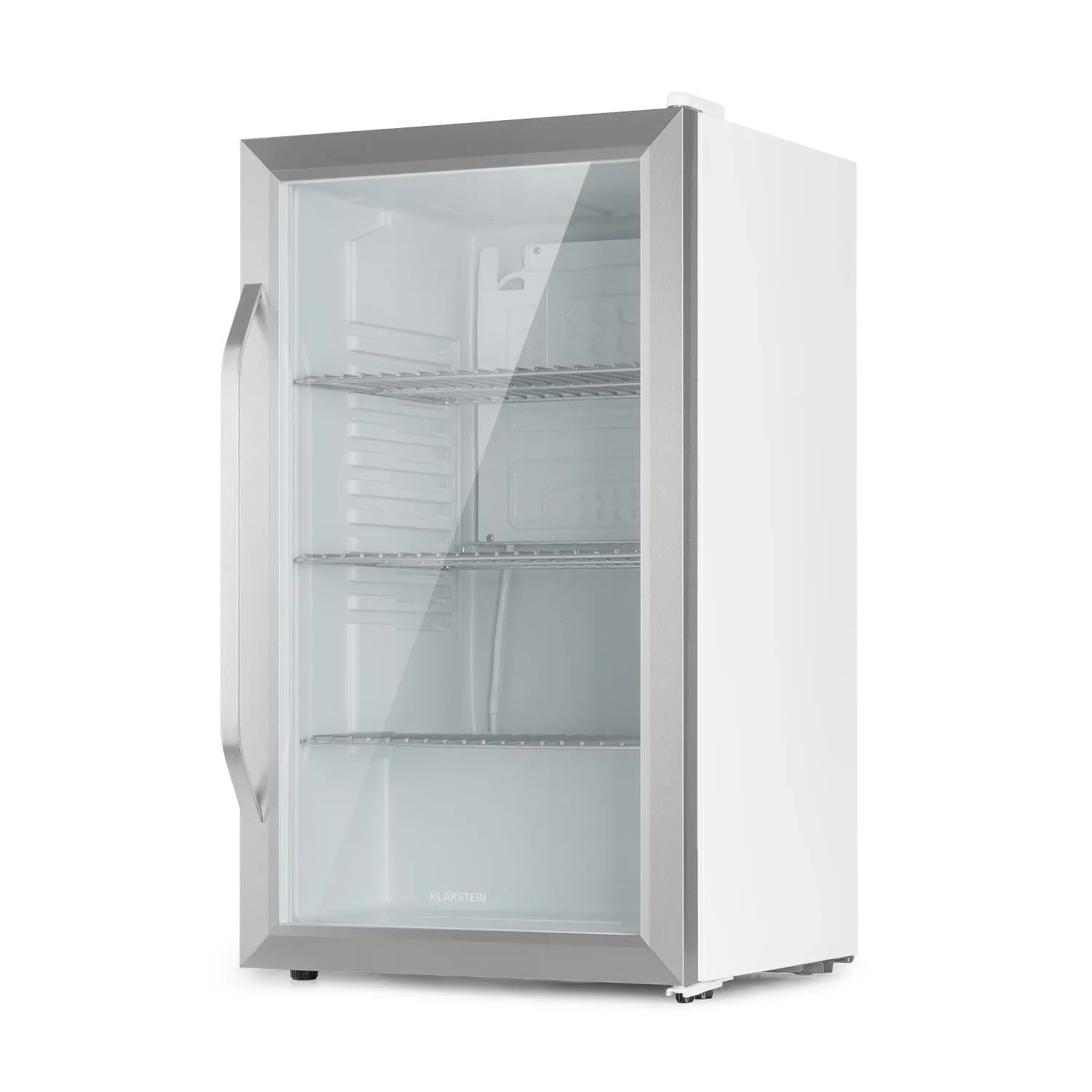 Klarstein Getränkekühlschrank Beersafe XXL 80 Liter Klasse E Glastür 41 dB Weiß
