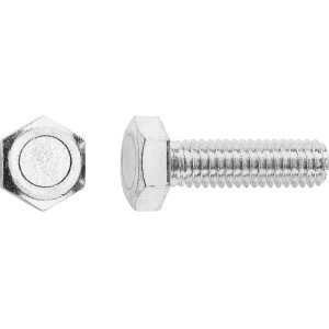 LUX Maschinenschraube M10 x 30 mm, Edelstahl, Vollgewinde, 40 Stück