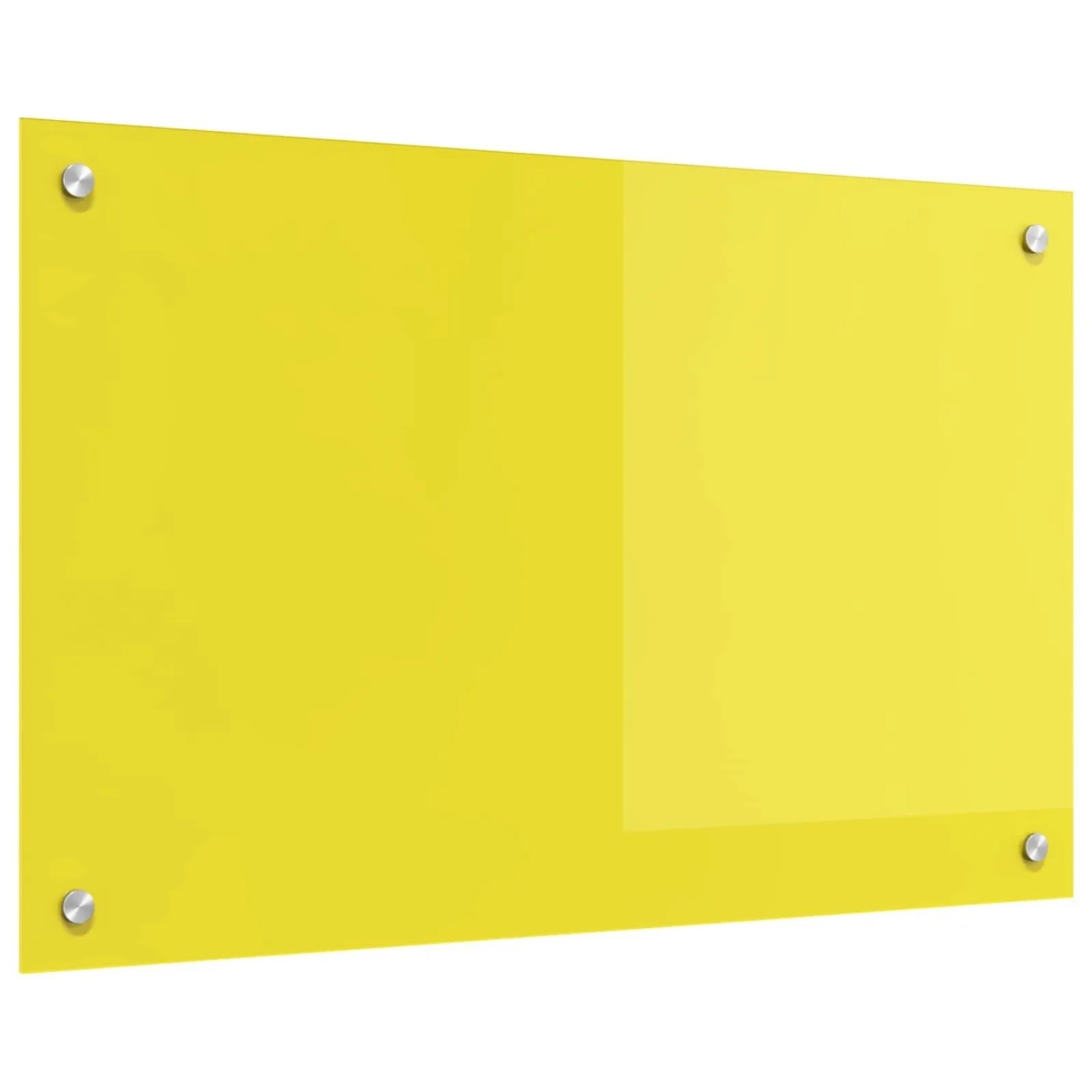 vidaXL Küchenrückwand Gelb 80 x 50 x 0,6 cm Gehärtetes Glas 42001254