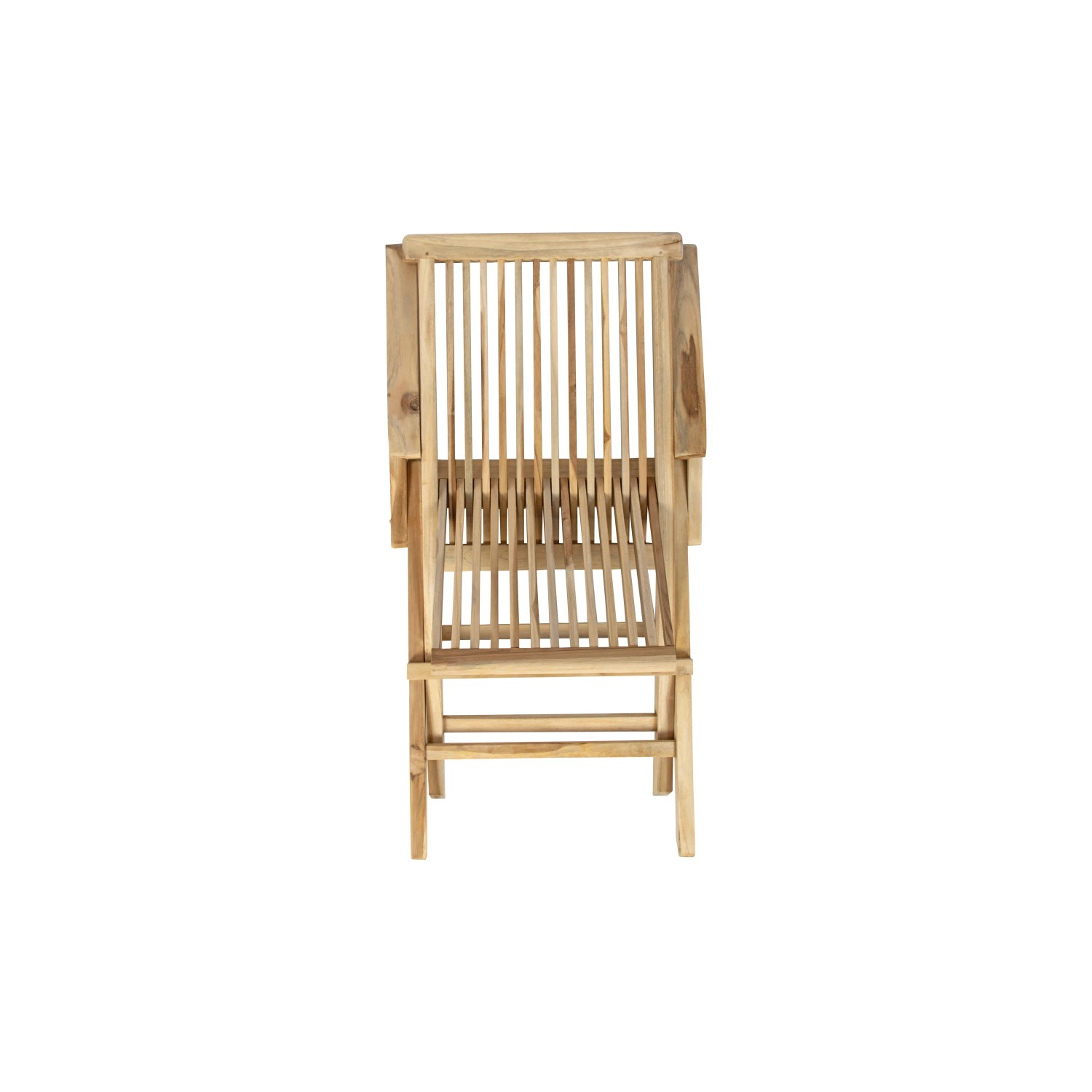 SAM Teak Gartenstuhl MALLORCA, Klappstuhl mit Armlehnen, Teakholz natur