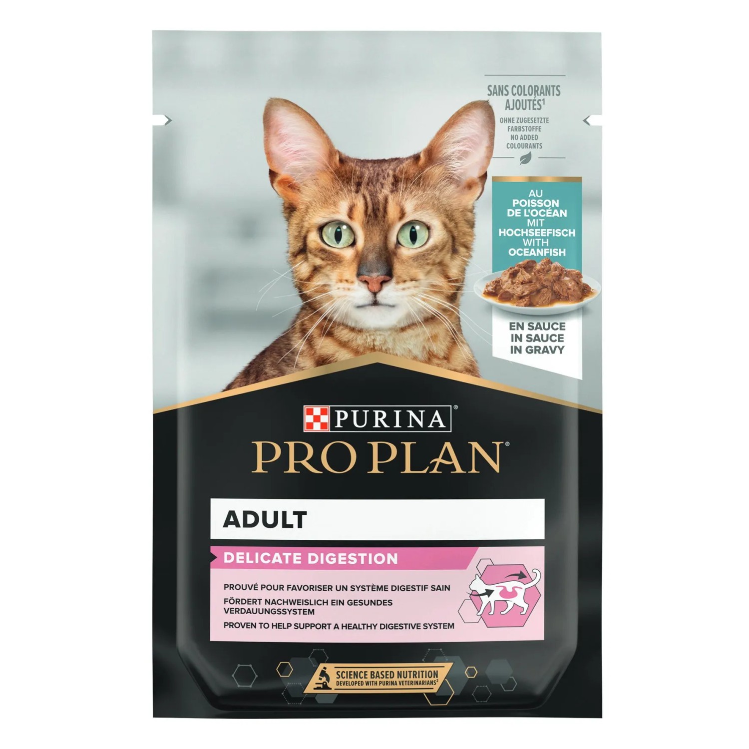Purina Katzenfutter Pro Plan Wet Delicate Hochseefisch 85 g Portionsbeutel