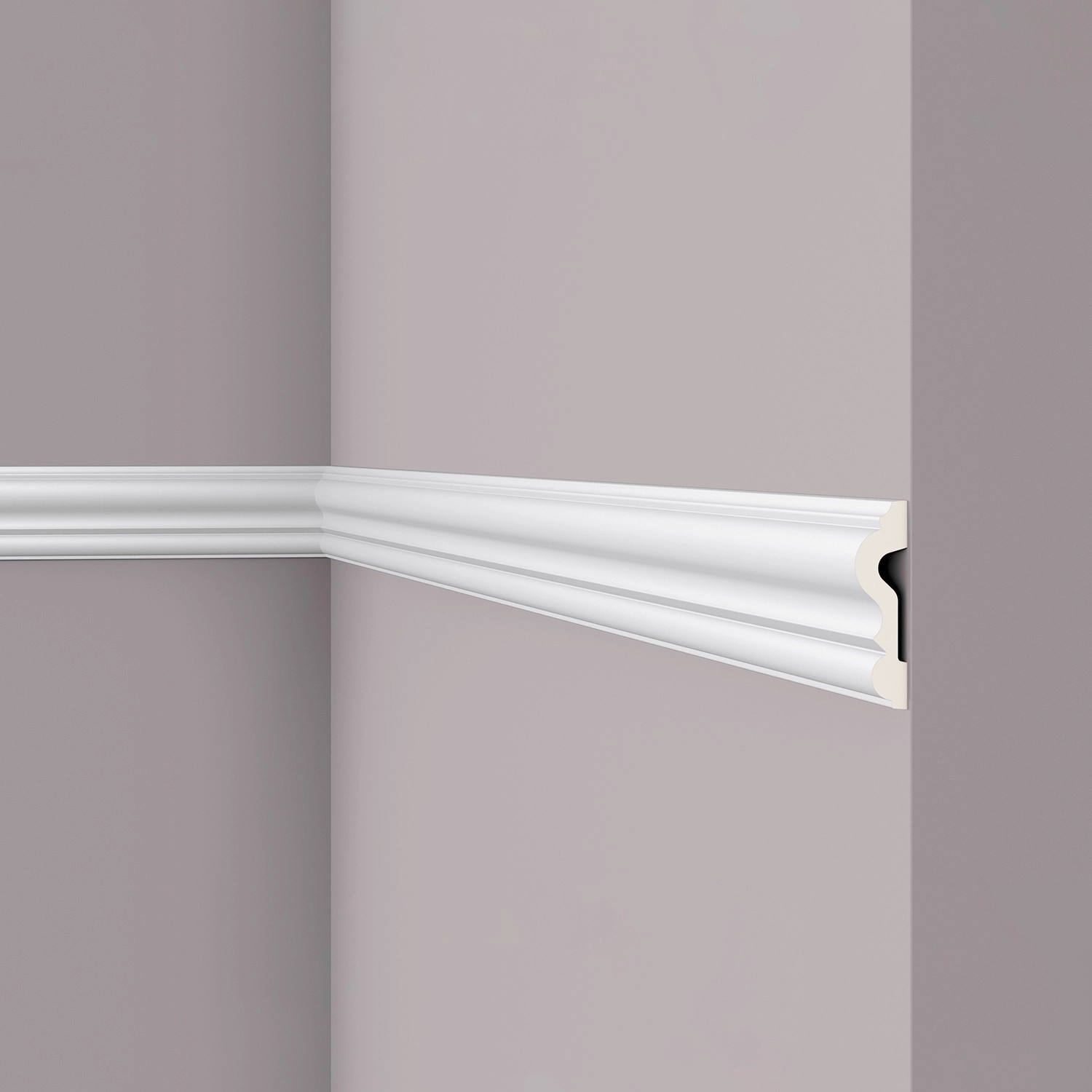 NOEL & MARQUET NMC Z13 ARSTYL Wand- und Friesleiste Zierleiste Stuckleiste 2 m 200 cm x 2,2 cm x 8 cm Weiß