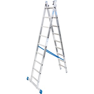 Krause Mehrzweckleiter Stabilo, 2-teilig, als Steh- oder Anlegeleiter nutzbar.