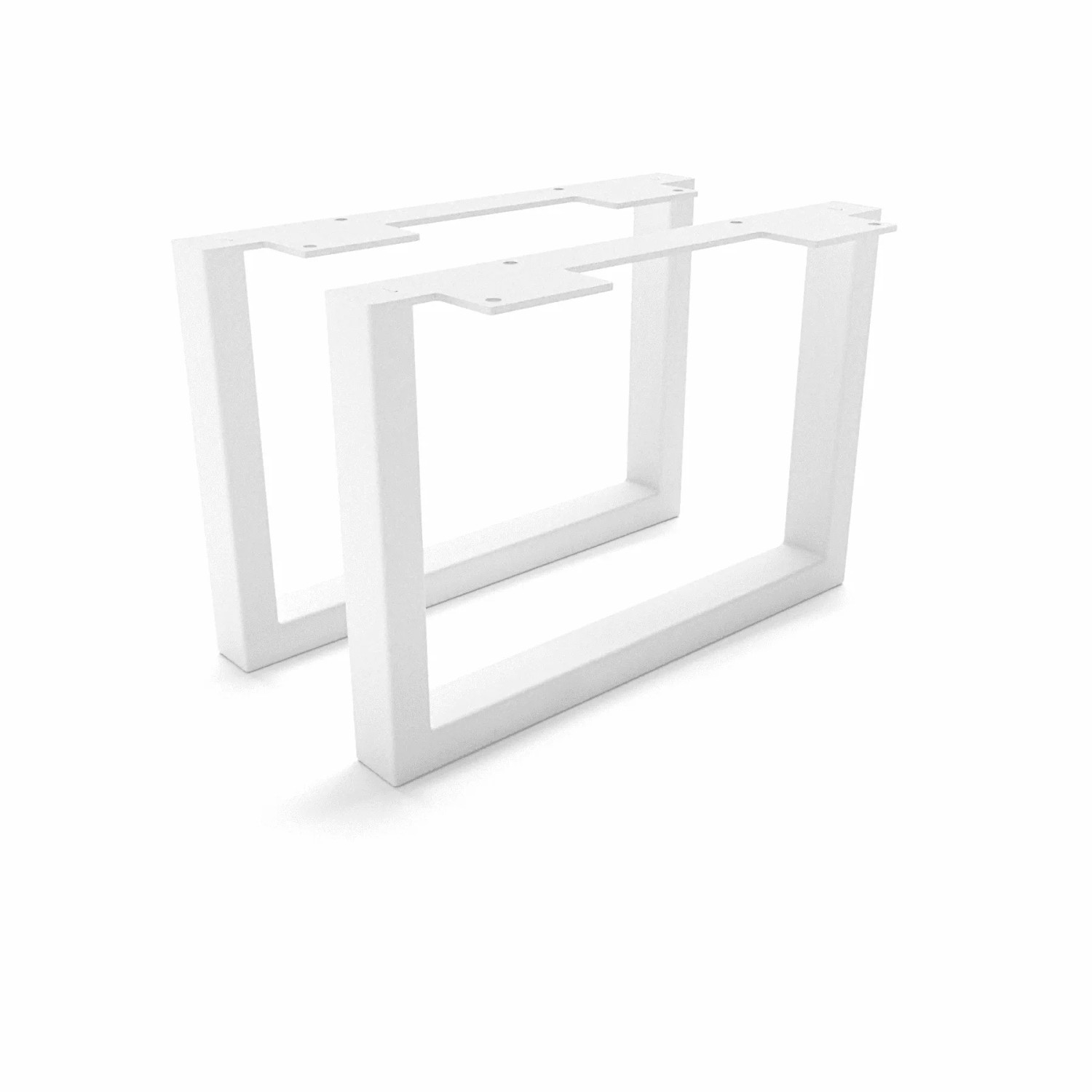 HEVVA Möbelfüße GRAZ 20 cm Hoch 30 cm Tief 2er Set Weiß