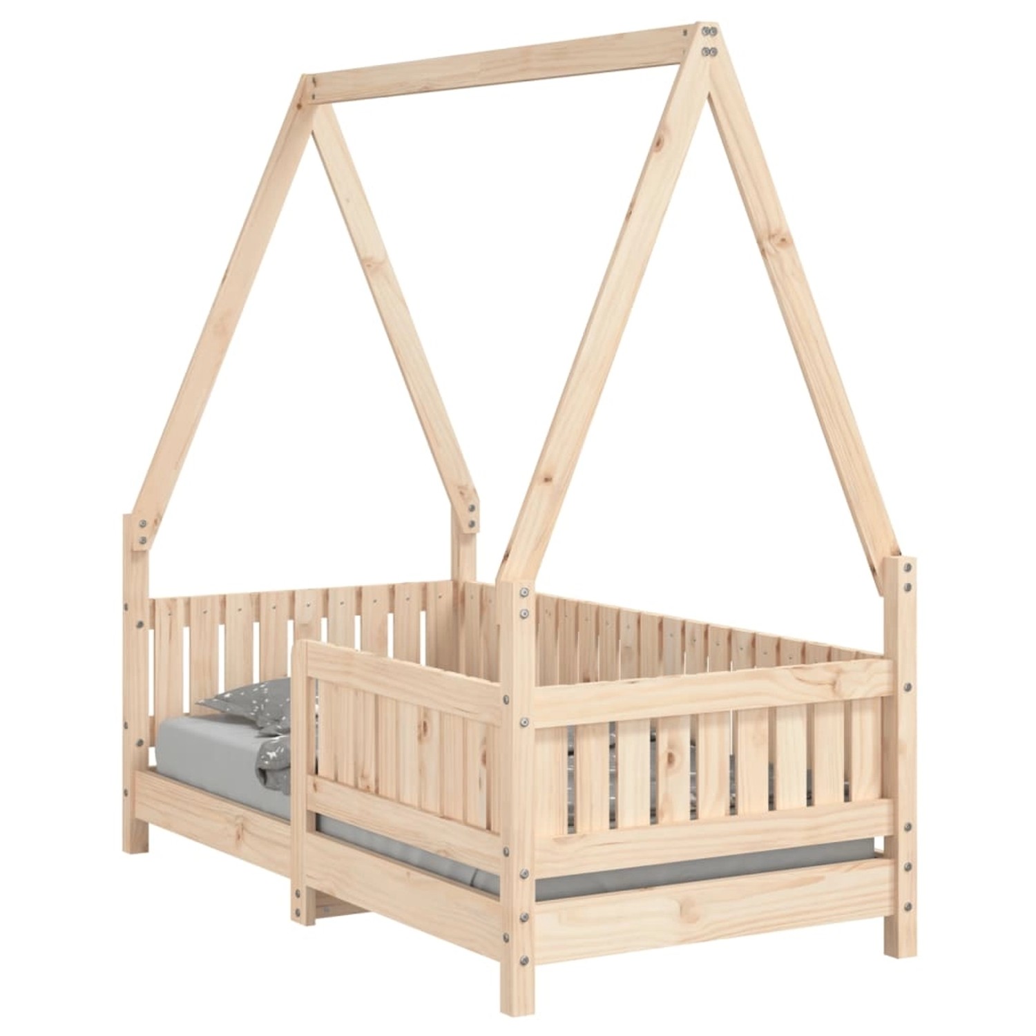 vidaXL Kinderbett 70x140 cm Massivholz Kiefer 834501 günstig online kaufen