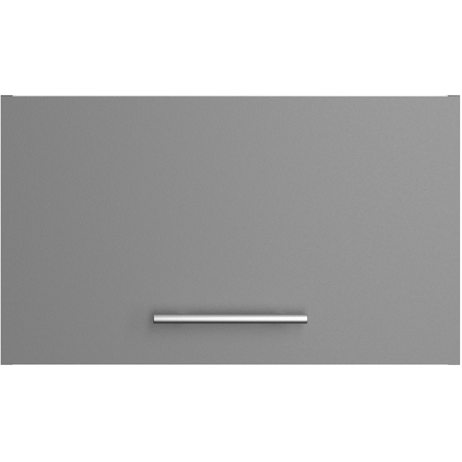 Optifit Hängeschrank Mats825, 60 cm, Basaltgrau, mit Klappe und Edelstahlgriff.