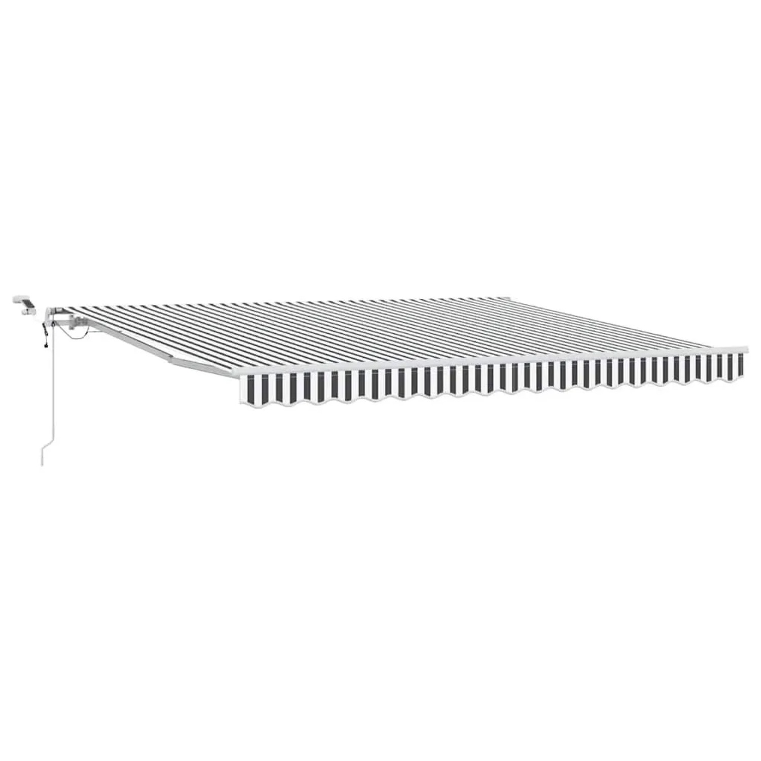 vidaXL Markise Automatisch mit LED Anthrazit & Weiß 400x300 cm 3215785
