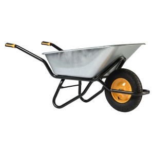 Haemmerlin Schubkarre Clipso Excellium, 120 l, verzinkte Wanne, PU-Rad.
