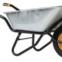 Haemmerlin Schubkarre Clipso Excellium, 120 l, verzinkte Wanne, PU-Rad.
