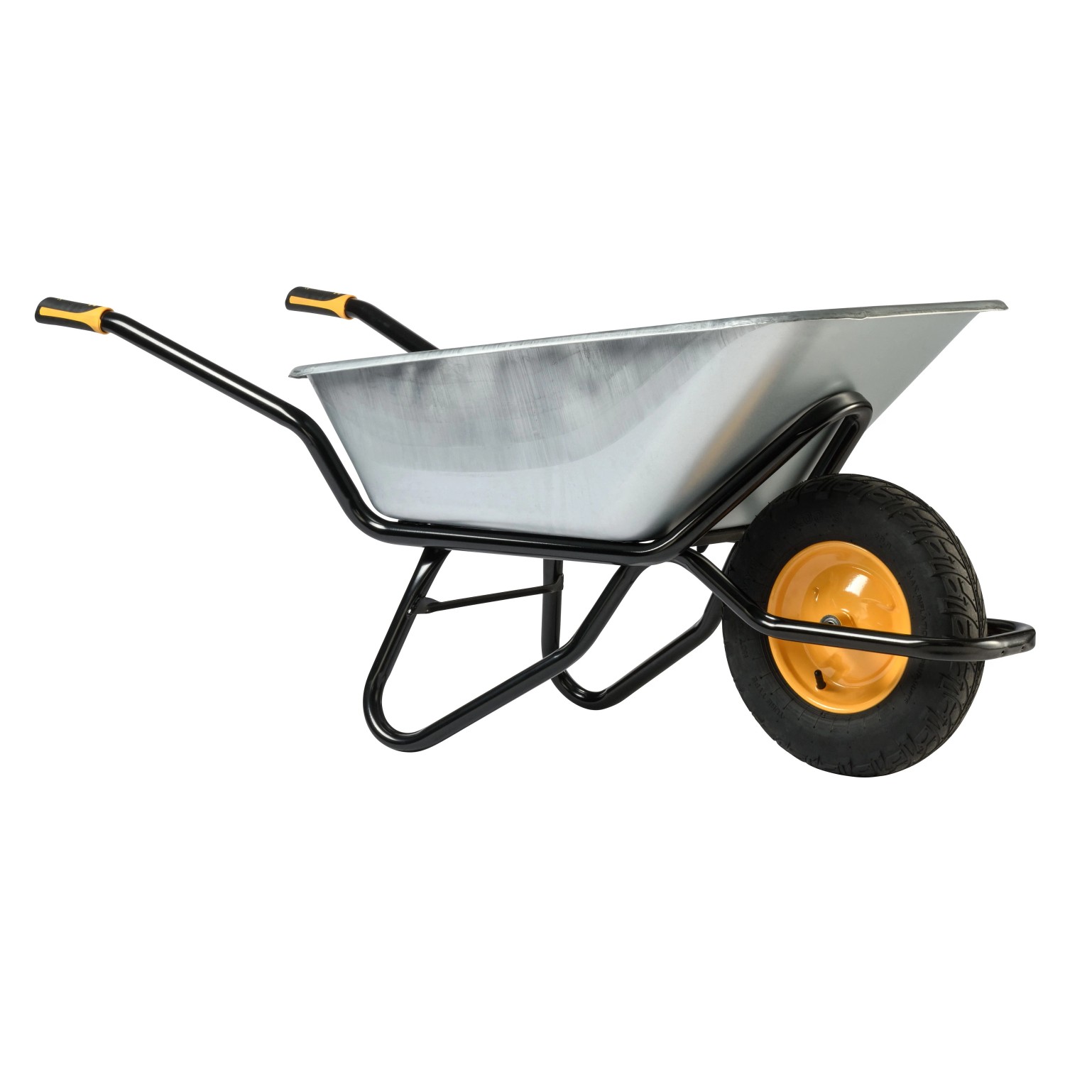 Haemmerlin Schubkarre Clipso Excellium, 120 l, verzinkte Wanne, PU-Rad.