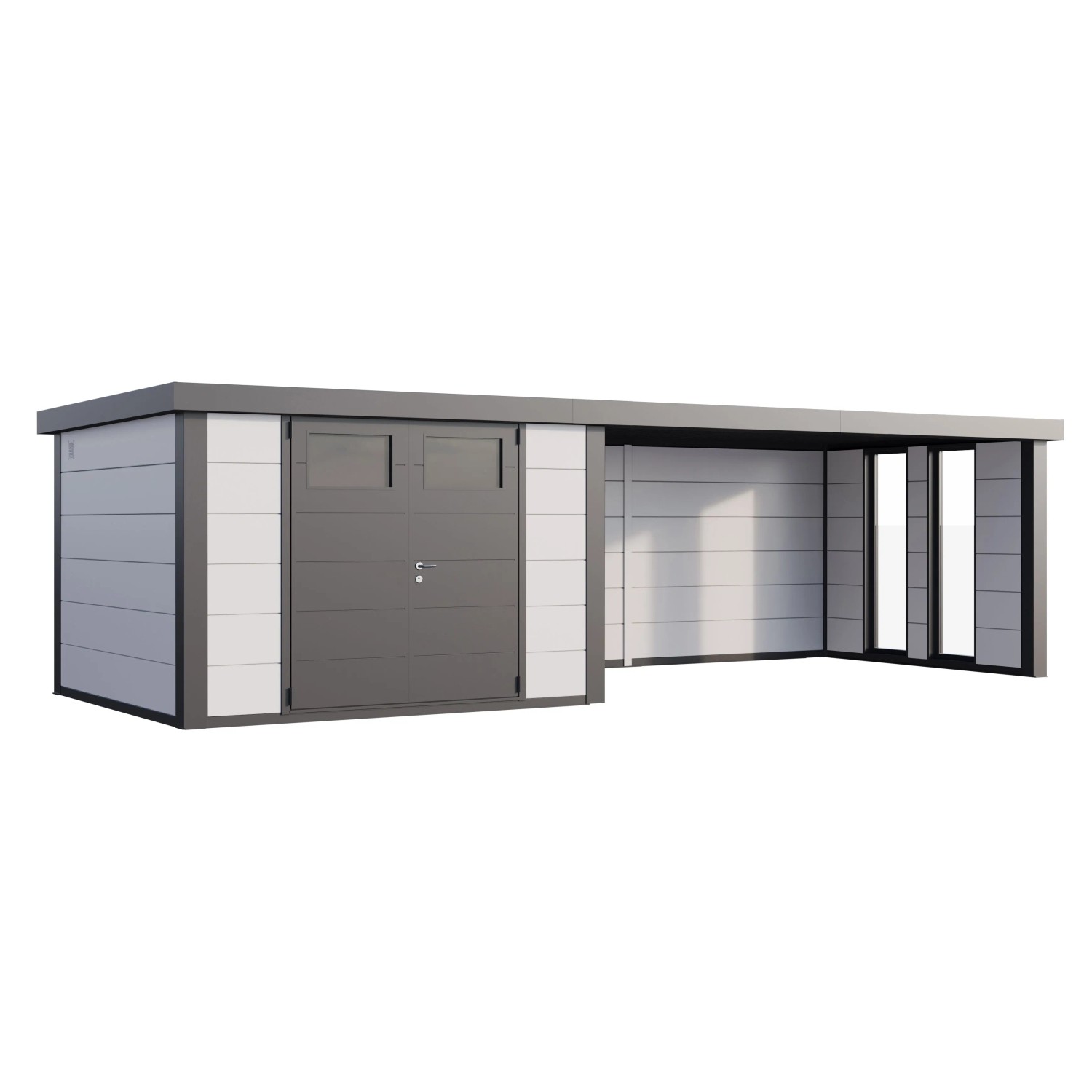 Gerätehaus Classico 3030 mit Lounge XL Rechts m. Fenster 762 cm x 238 cm We günstig online kaufen