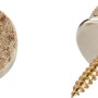 Parkettgleiter mit Schraube, Ø 28 mm, 16er-Set, Filzgleiter für Möbel.