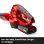Einhell Akku-Laubbläser GC-CL 18 Li E Kit, rot, mit Akku und Ladegerät.