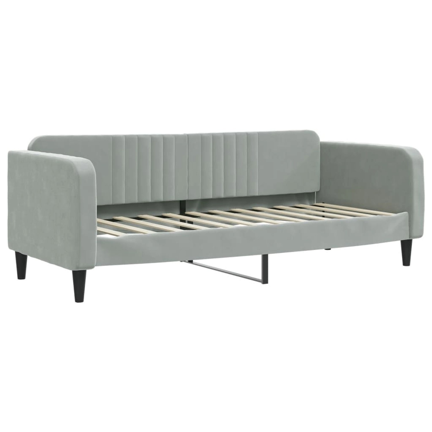 vidaXL Tagesbett Hellgrau 80x200 cm Samt1842515