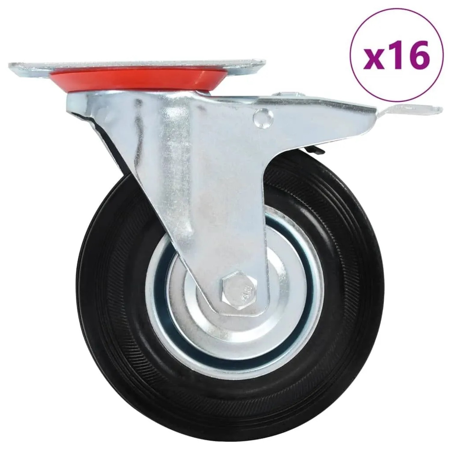 vidaXL 16 Stk Lenkrollen 125 mm 277978
