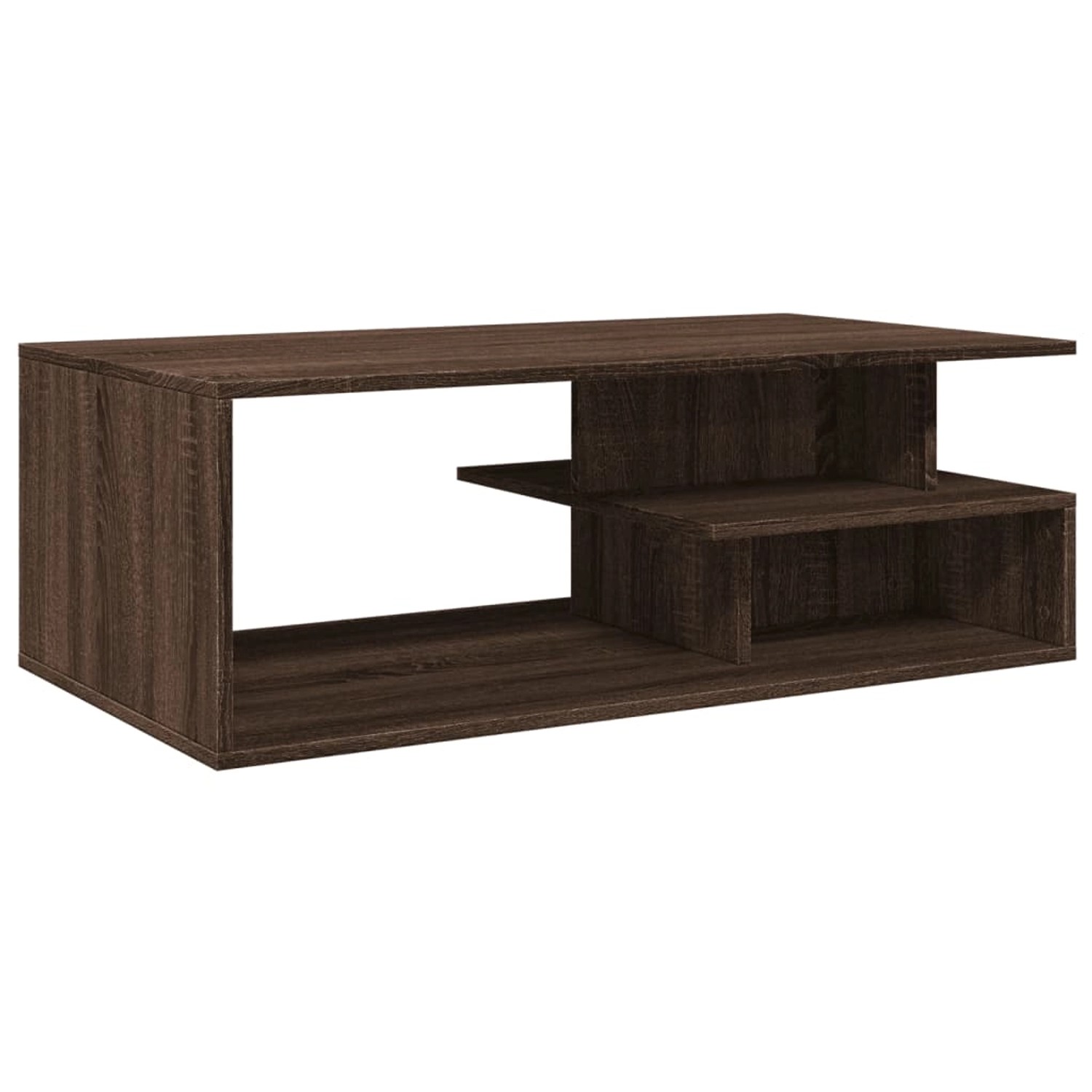 vidaXL Couchtisch Braun Eichen-Optik 102x55x35 cm Holzwerkstoff günstig online kaufen