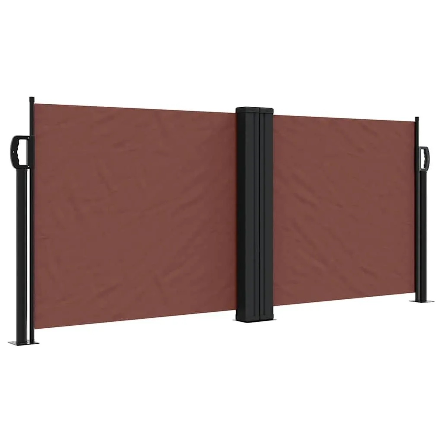 vidaXL Seitenmarkise Ausziehbar Braun 100x600 cm 4004584