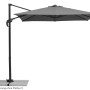 Anthrazitfarbener Schneider Ampelschirm 300x230 cm mit Kurbelmechanik und Drehfunktion.