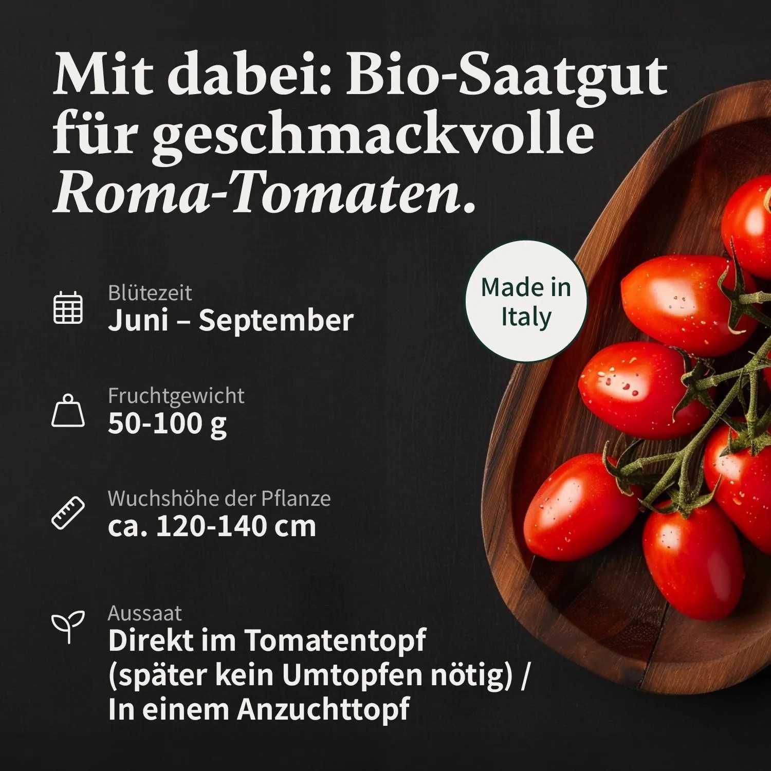 VERDOBA Tomatentopf Tomaten Anzuchtset Inkl. Saatgut & Erde Rankhilfe_5