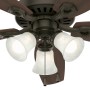 HUNTER Deckenventilator Builder Plus 132cm Bronze mit Leuchte und Zugbändern.