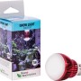 Parus LED-Pflanzenlampe Winter 7W E27 mit rotem Kühlkörper und Verpackung für Pflanzenanzucht.