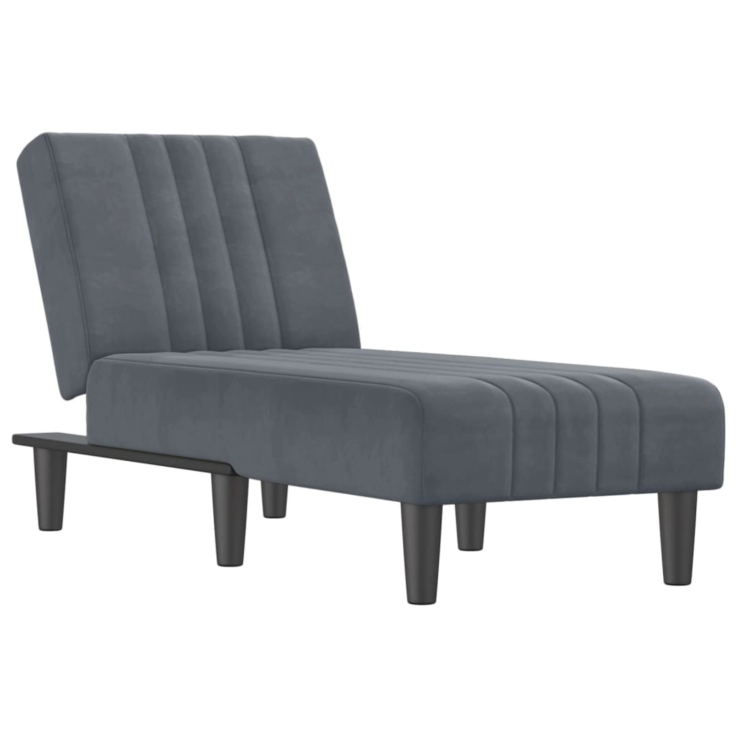 vidaXL Chaiselongue Dunkelgrau Samt Modell 3 günstig online kaufen