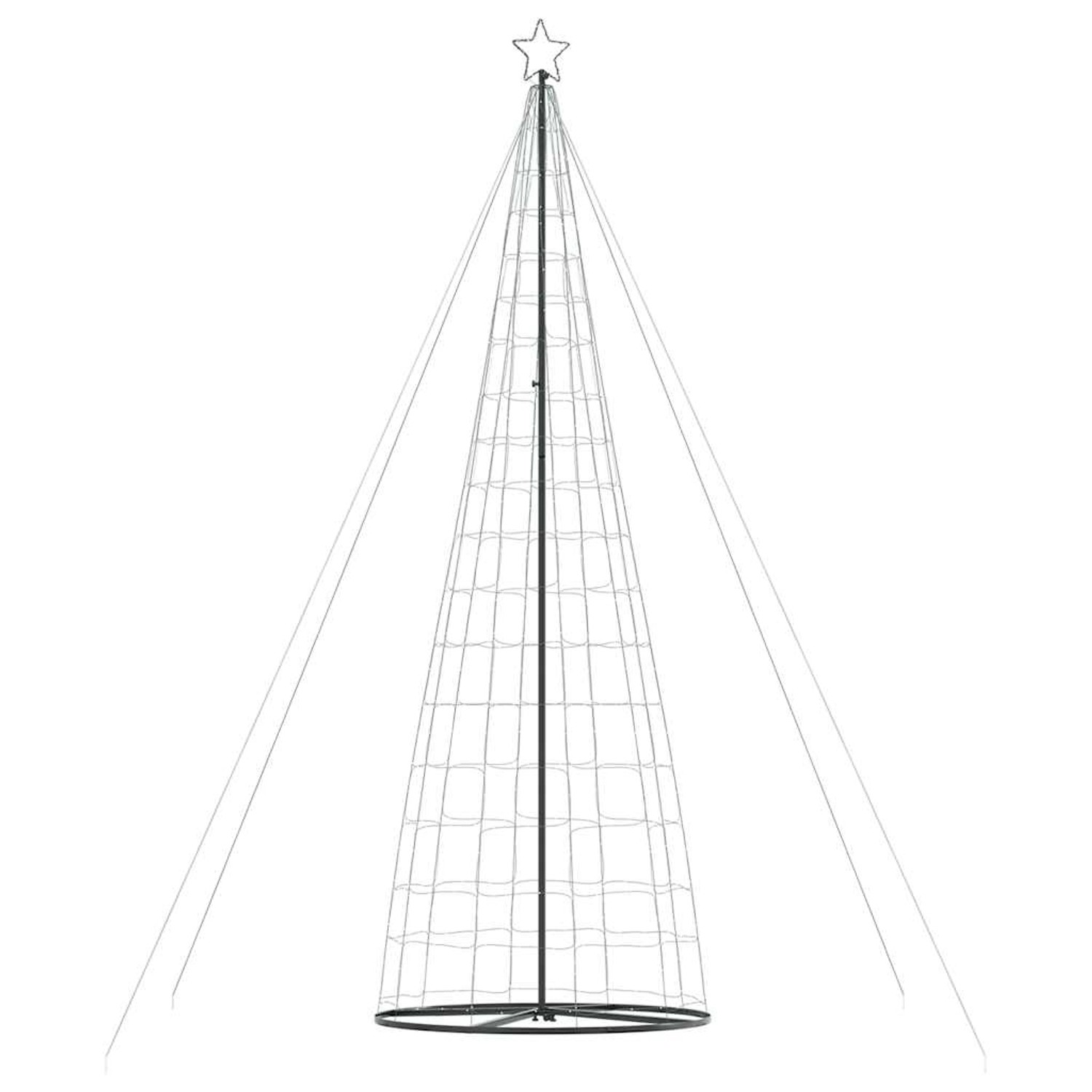 vidaXL LED Weihnachtsbaum 1534 LEDs Warmweiß 503 cm 4016456