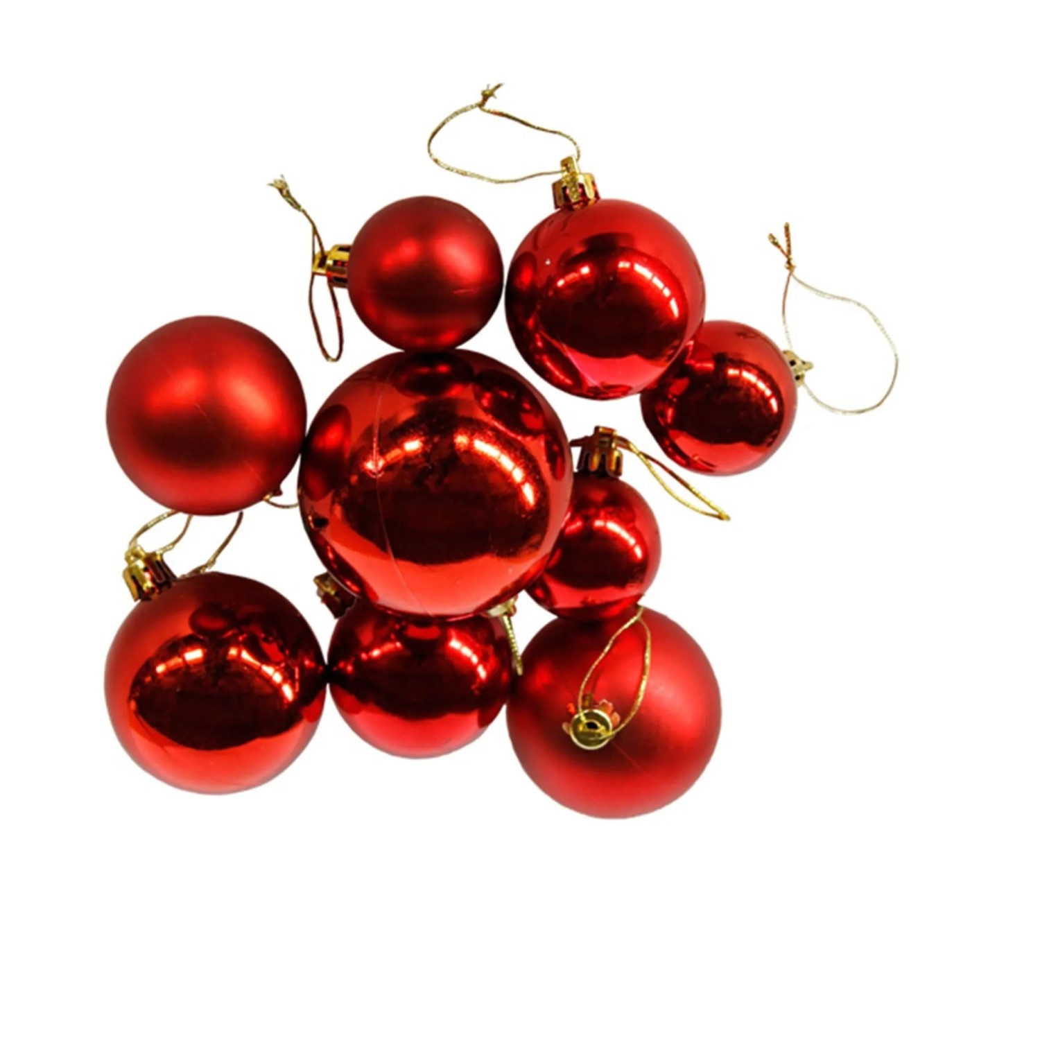 Lex Christbaumkugeln 30 Stück Rot Weihnachtskugeln Box Weihnachtsdeko Baumschmuck