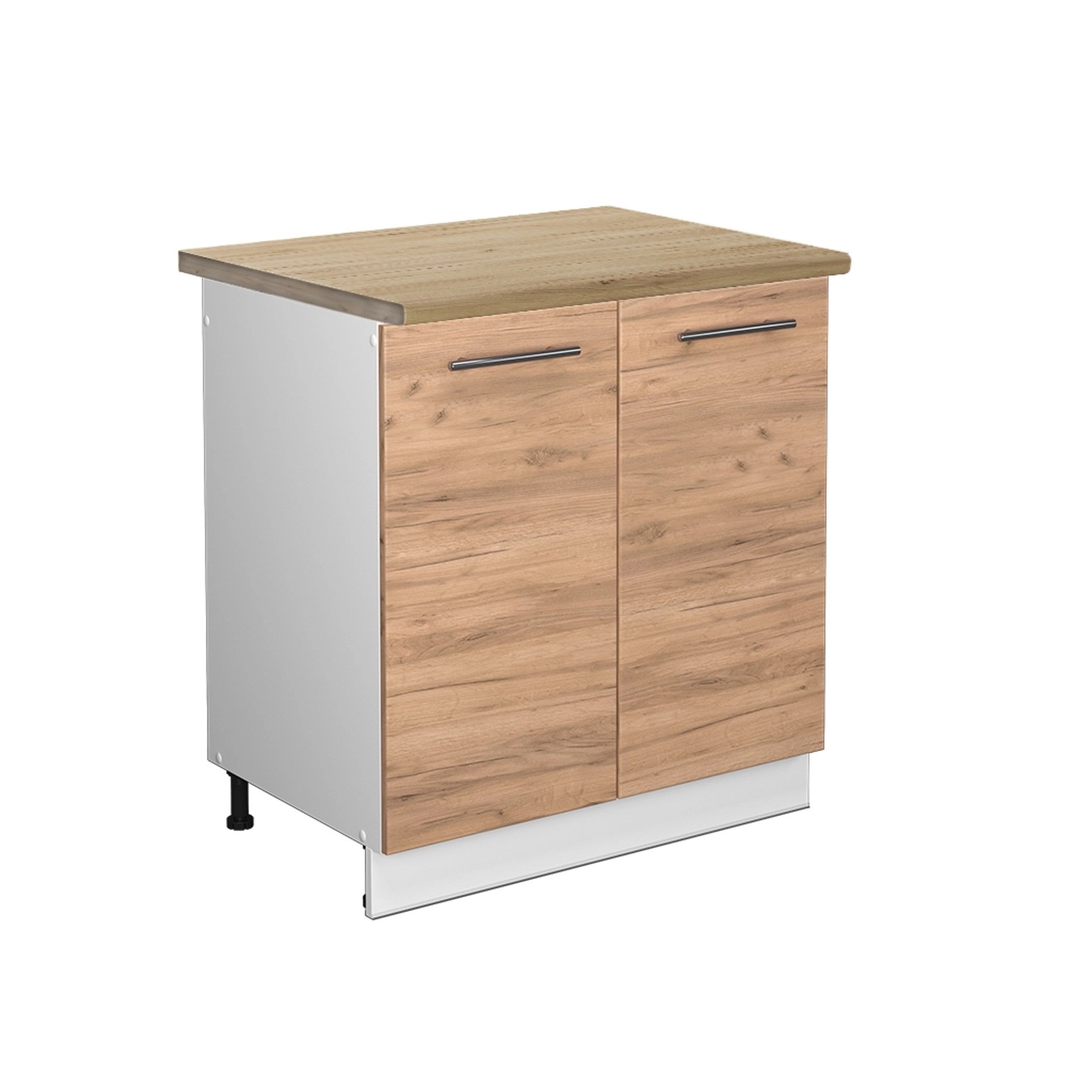 Vicco Spülenunterschrank Fame-Line Goldkraft Eiche/Weiß 80 cm AP Eiche günstig online kaufen