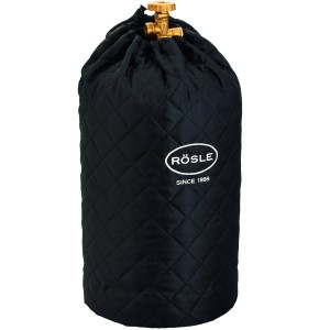 Rösle Abdeckhaube für 5 kg Gasflasche in Schwarz, schützt vor Witterungseinflüssen.