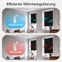 Sekey Verdunkelungsrollo, schwarz, für Fenster. Lichtregulierung und Wärmeisolierung im Raum.