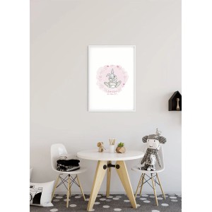 Disney Poster Klopfer Rosa (30x40 cm) im Kinderzimmer. Fototapete mit Hasenmotiv.