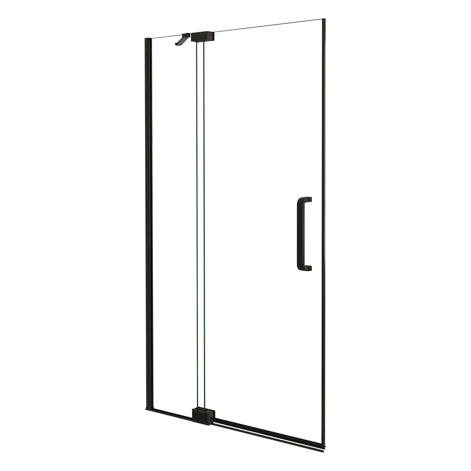 AICA Walk In Duschtür Duschwand B.120cm x H.195cm Duschabtrennung Schwarz D günstig online kaufen