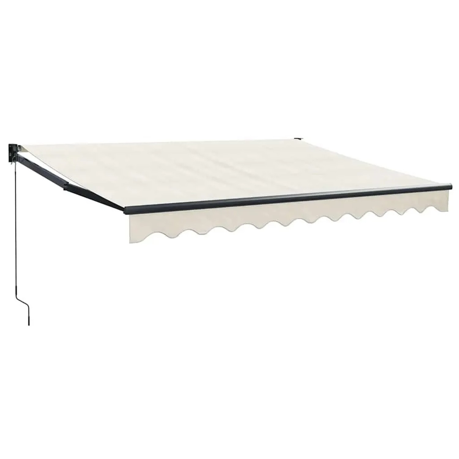 vidaXL Markise Einziehbar Creme 3x2,5 m Stoff und Aluminium 3154451